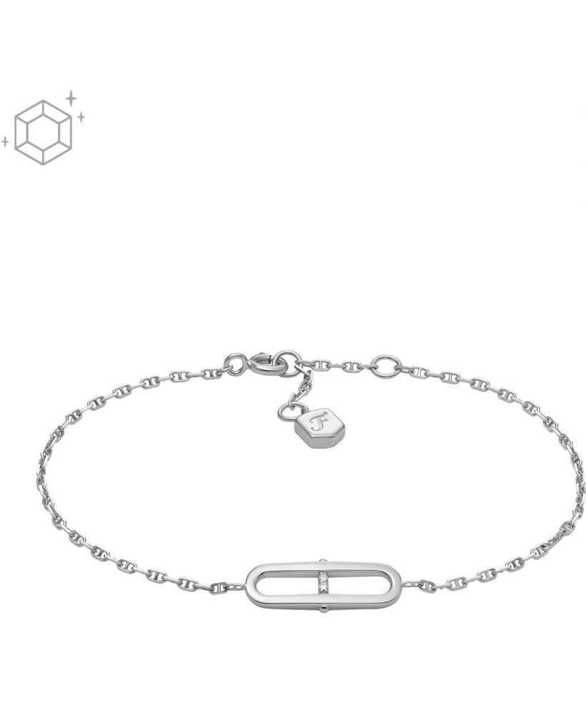 Bransoletka Fossil Sterling Silver Station