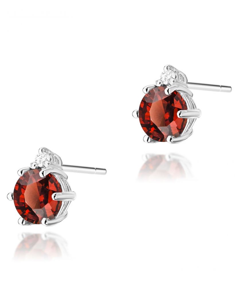 Kolczyki Bonore ze Złota próby 585 z granatem 1,2 ct