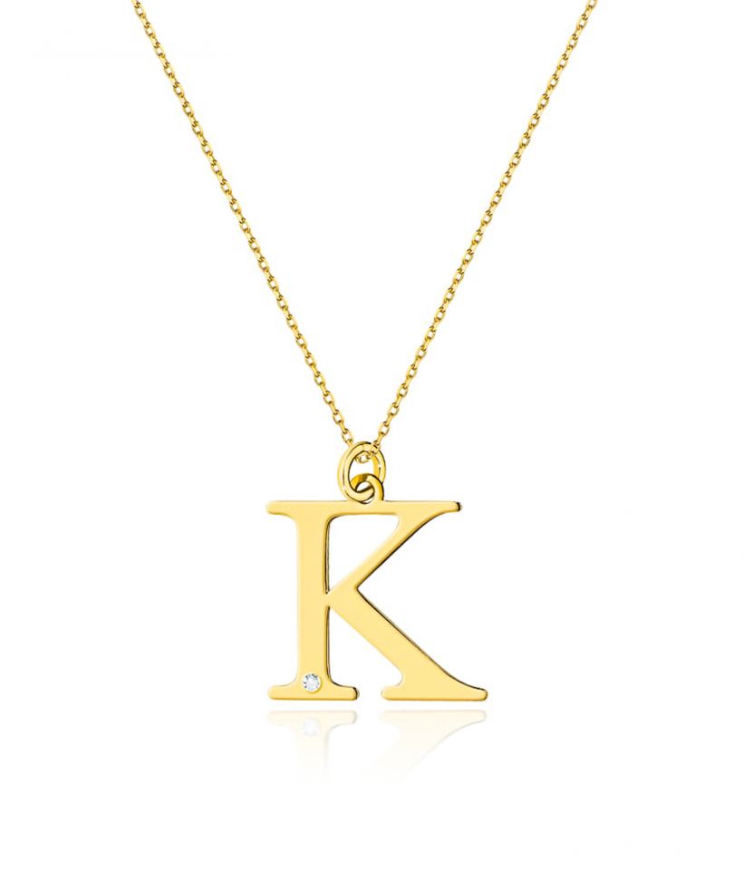 Łańcuszek Bonore 42 - 45 cm ze Złota próby 585 z diamentem 0,005 ct