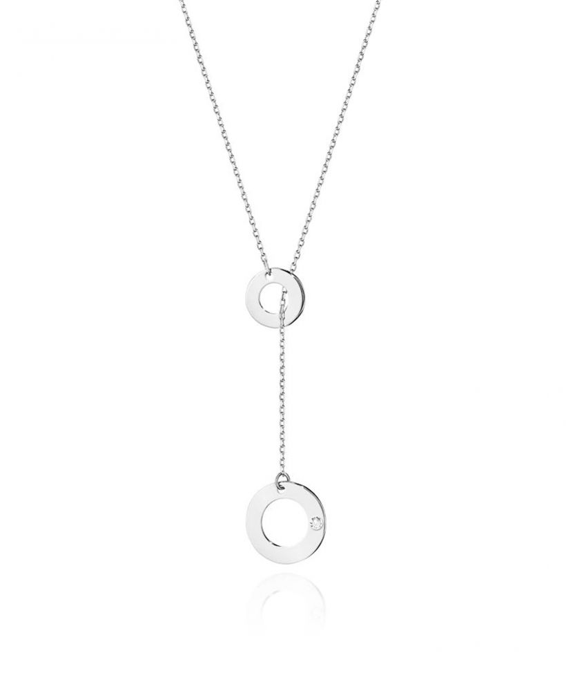Łańcuszek Bonore 46 + 6 cm ze Złota próby 585 z diamentem 0,0145 ct