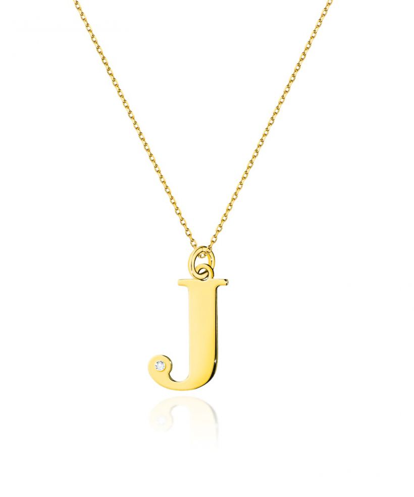 Łańcuszek Bonore 42 - 45 cm ze Złota próby 585 z diamentem 0,005 ct