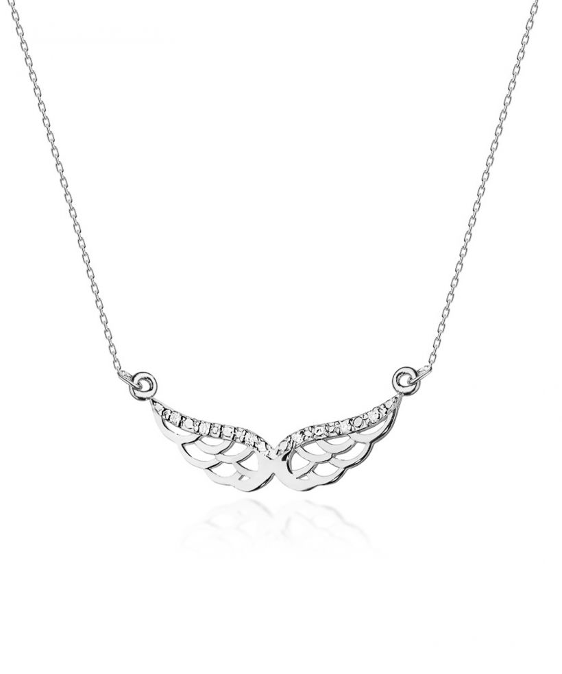 Łańcuszek Bonore 42 - 45 cm ze Złota próby 585 z diamentem 0,03 ct