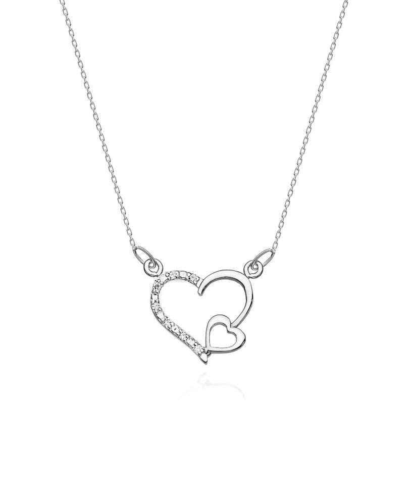 Łańcuszek Bonore 42 - 45 cm ze Złota próby 585 z diamentem 0,03 ct