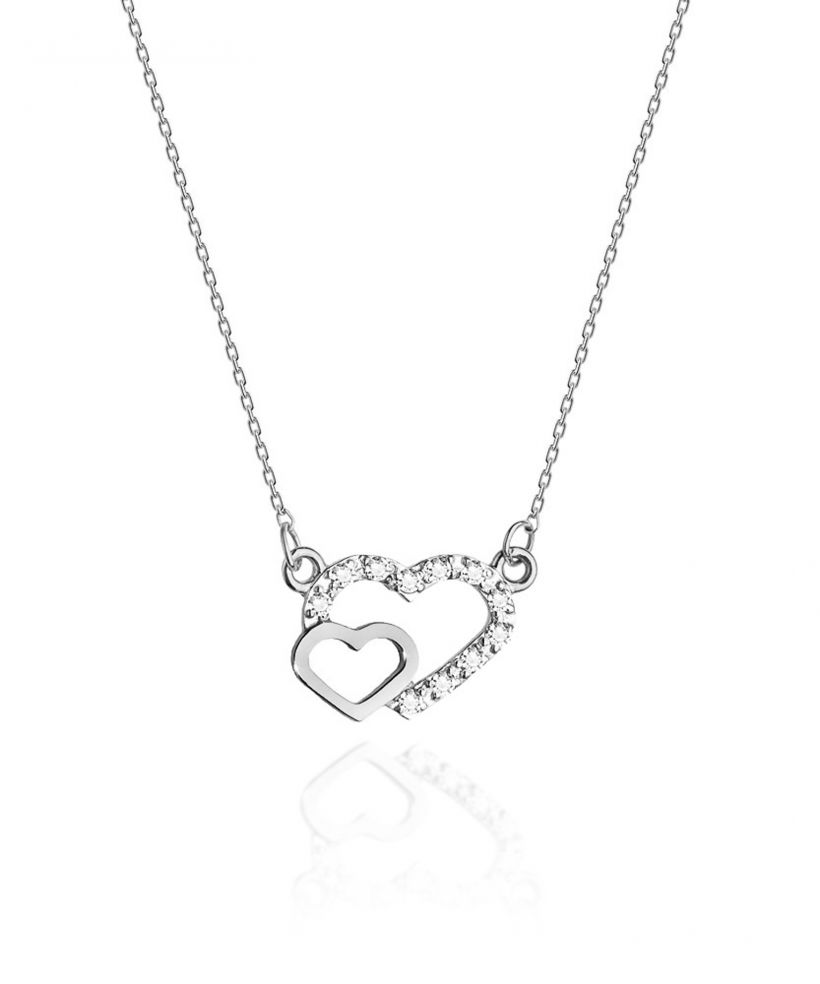 Łańcuszek Bonore 42 - 45 cm ze Złota próby 585 z diamentem 0,06 ct