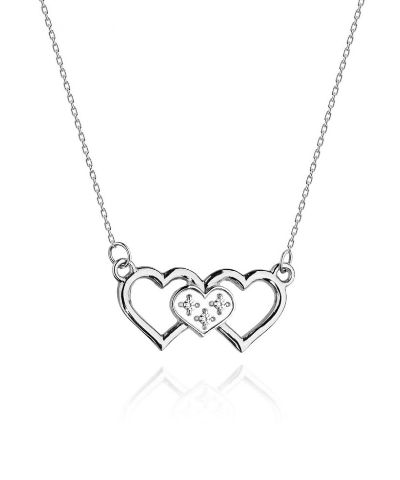 Łańcuszek Bonore 42 - 45 cm ze Złota próby 585 z diamentem 0,015 ct