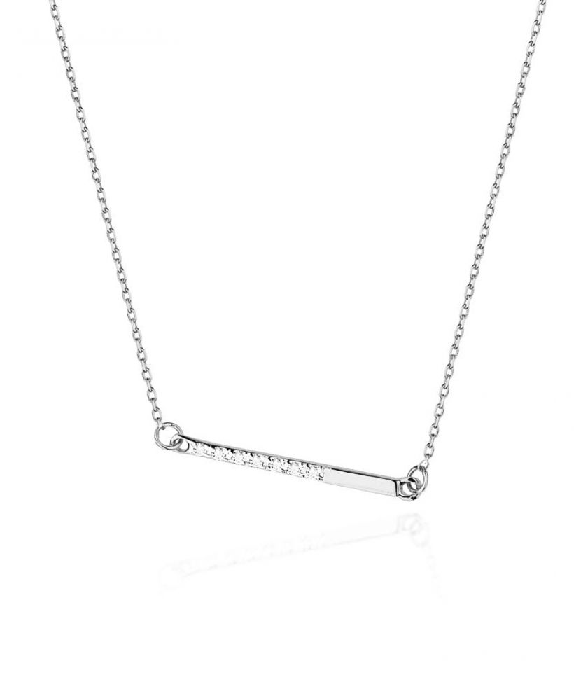 Łańcuszek Bonore 42 - 45 cm ze Złota próby 585 z diamentem 0,03 ct