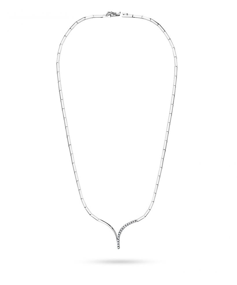 Naszyjnik Bonore ze Złota próby 585 z diamentem 0,16 ct