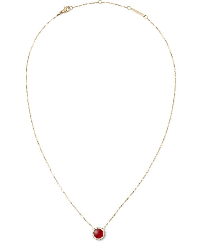 Naszyjnik Daniel Wellington Audrey Red Agathe Gold
