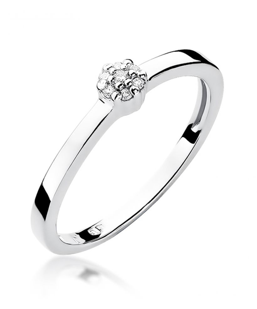 Pierścionek Bonore ze Złota próby 585 z diamentem 0,04 ct