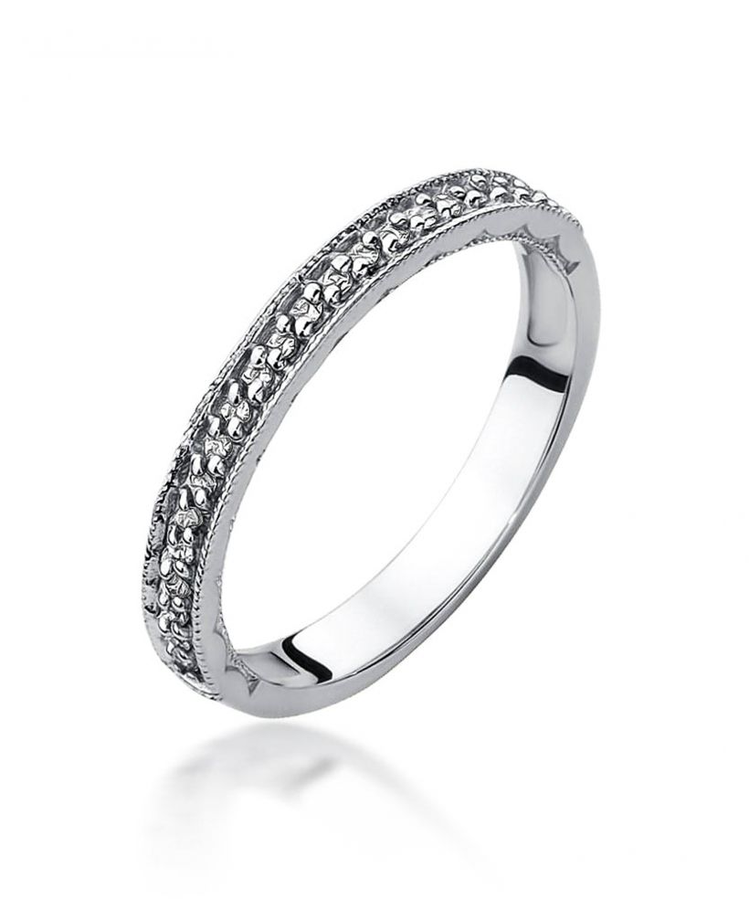 Pierścionek Bonore ze Złota próby 585 z diamentem 0,1 ct