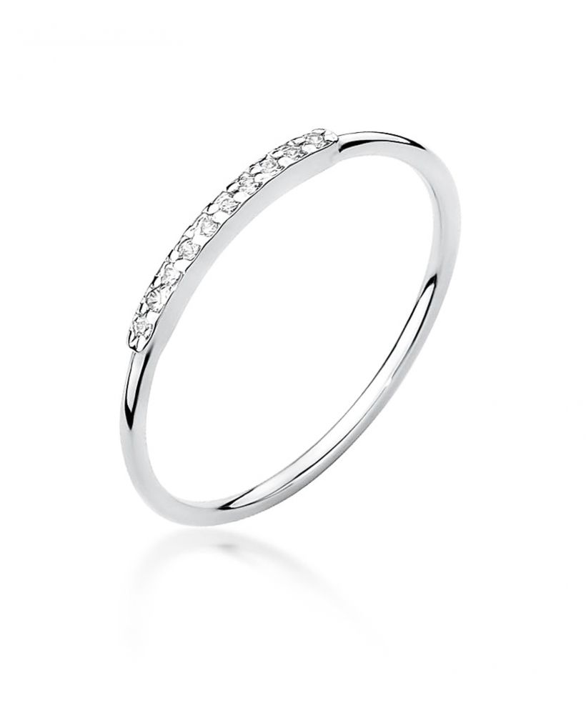 Pierścionek Bonore ze Złota próby 585 z diamentem 0,05 ct