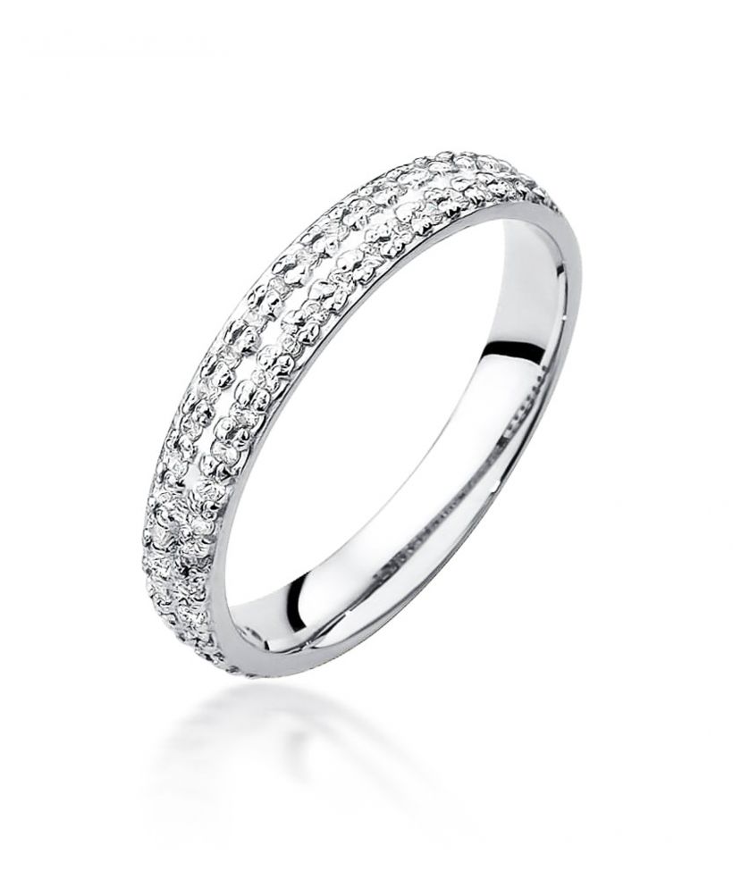 Pierścionek Bonore ze Złota próby 585 z diamentem 0,23 ct