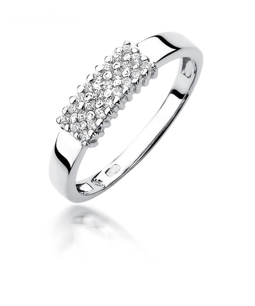 Pierścionek Bonore ze Złota próby 585 z diamentem 0,2 ct