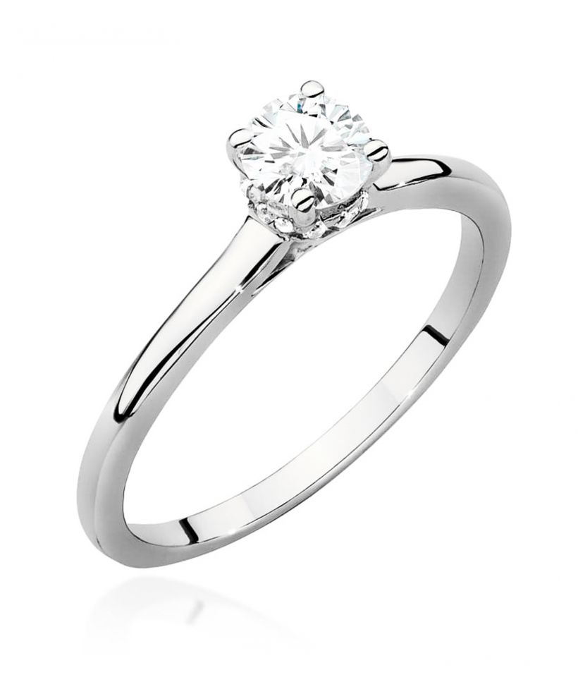 Pierścionek Bonore ze Złota próby 585 z diamentem 0,46 ct