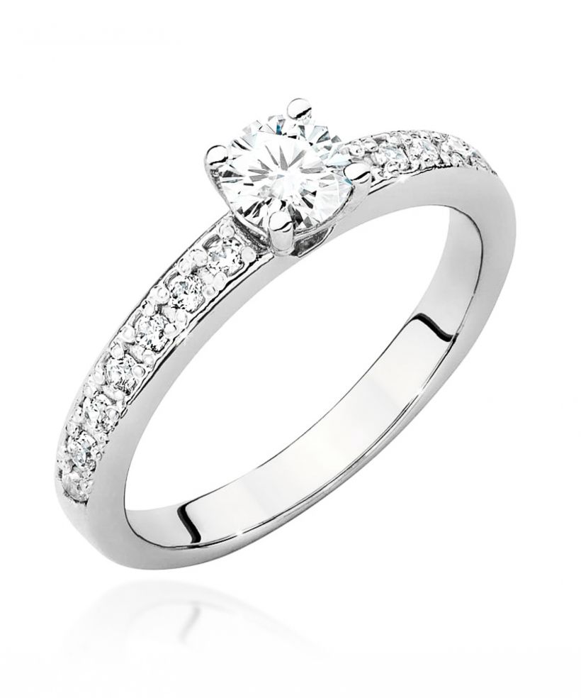 Pierścionek Bonore ze Złota próby 585 z diamentem 0,6 ct