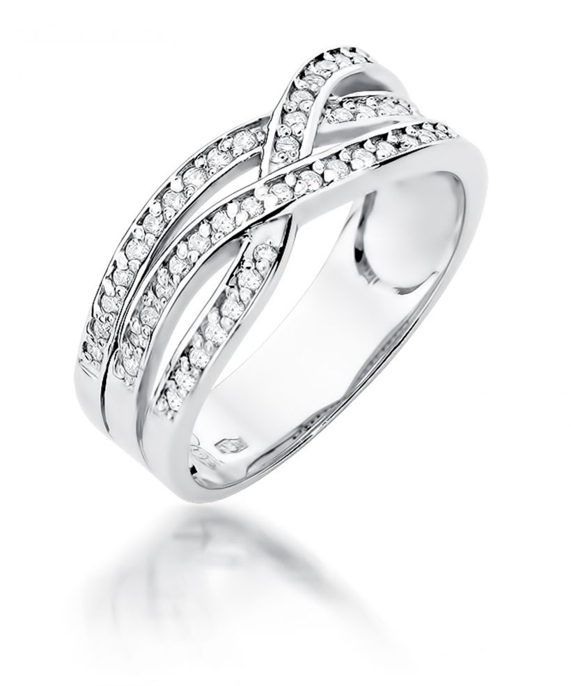 Pierścionek Bonore ze Złota próby 585 z diamentem 0,27 ct