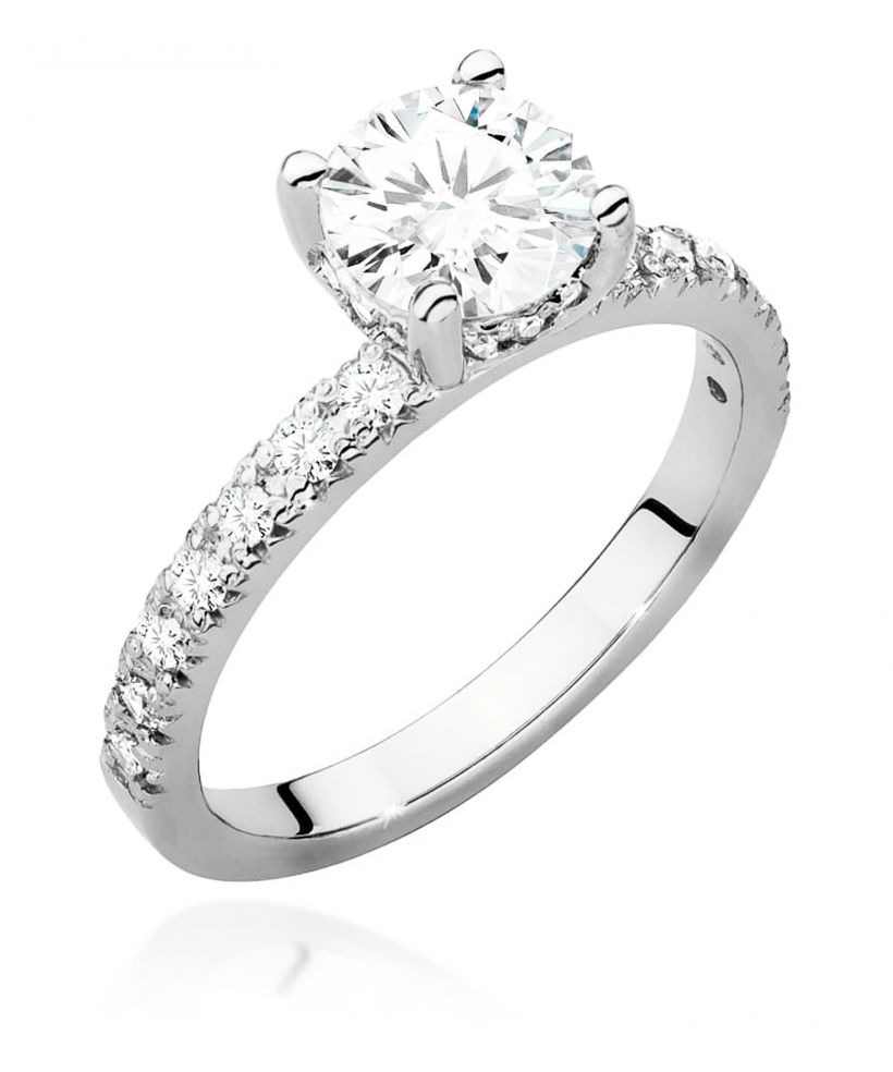 Pierścionek Bonore ze Złota próby 585 z diamentem 1,26 ct