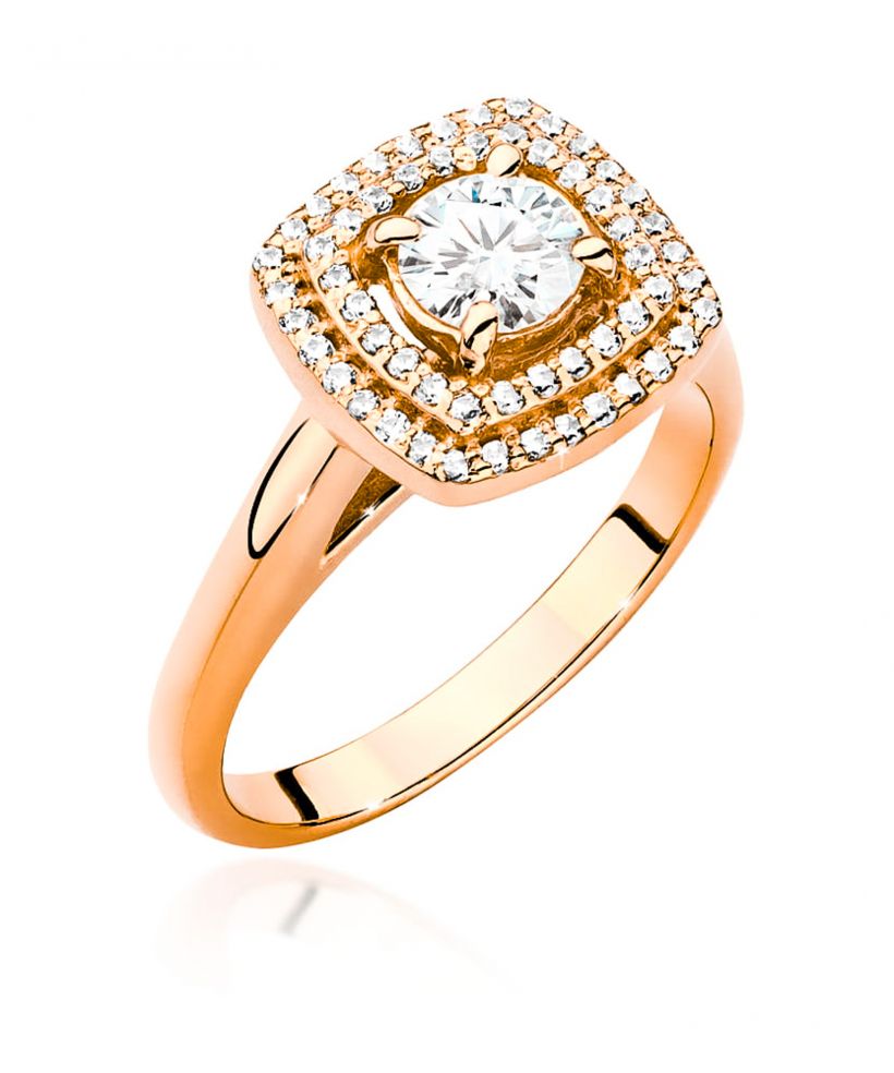 Pierścionek Bonore ze Złota próby 585 z diamentem 0,78 ct