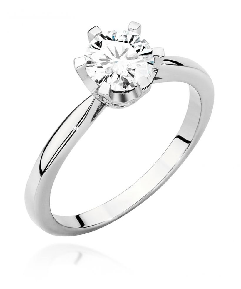 Pierścionek Bonore ze Złota próby 585 z diamentem 0,76 ct
