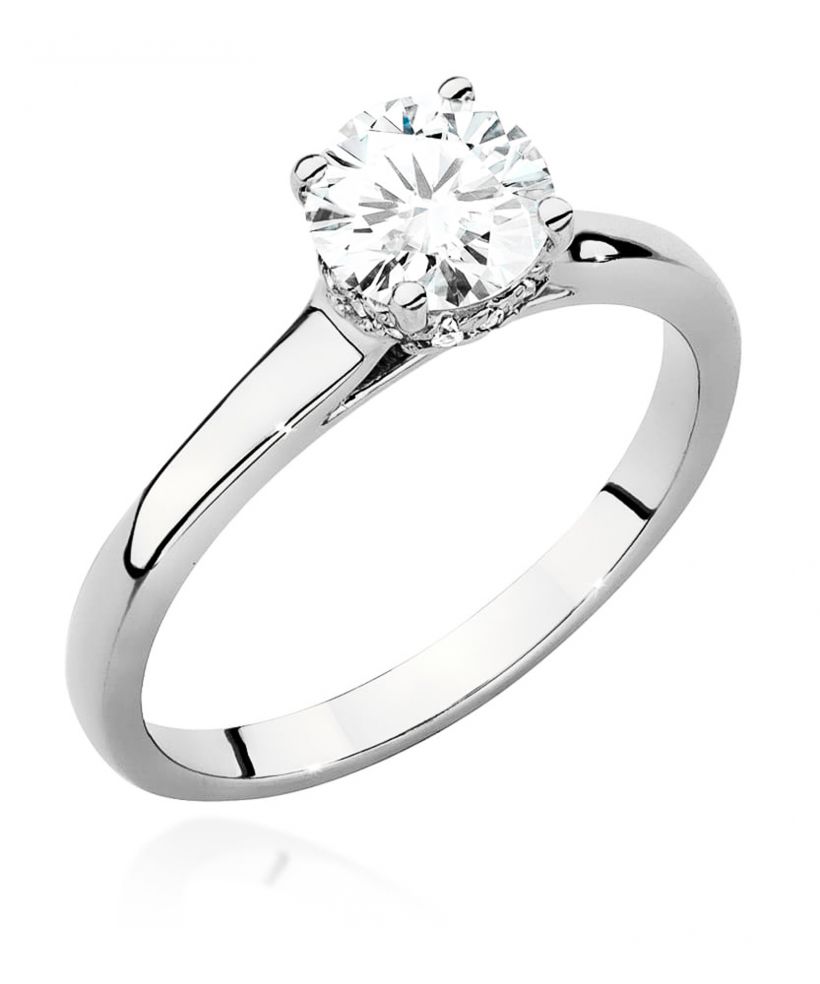 Pierścionek Bonore ze Złota próby 585 z diamentem 0,76 ct