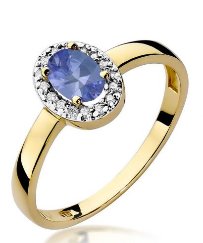 Pierścionek Bonore ze złota próby 585 z tanzanitem 0,4 ct