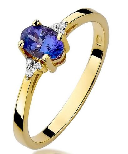 Pierścionek Bonore ze złota próby 585 z tanzanitem 0,4 ct