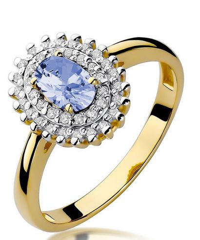 Pierścionek Bonore ze złota próby 585 z tanzanitem 0,4 ct
