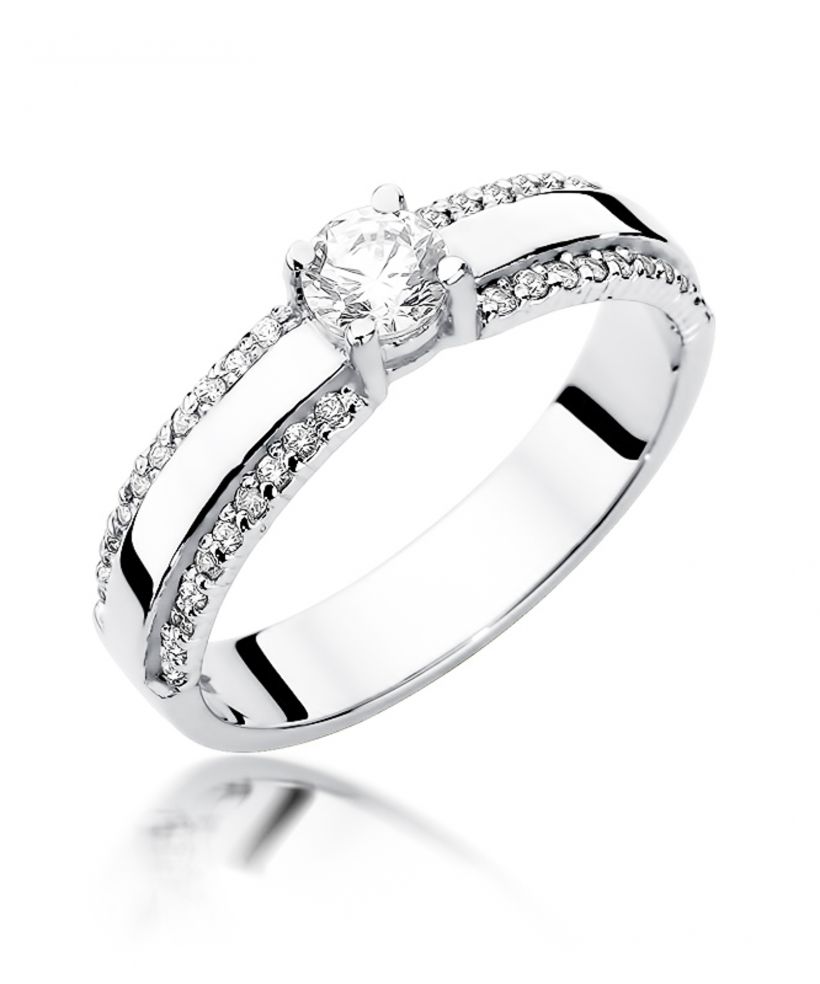 Pierścionek Bonore ze Złota próby 585 z diamentem 0,45 ct