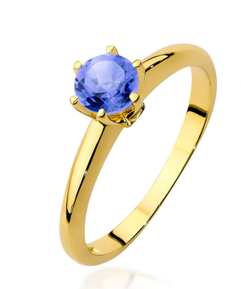 Pierścionek Bonore ze złota próby 585 z tanzanitem 0,5 ct