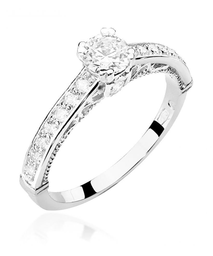 Pierścionek Bonore ze Złota próby 585 z diamentem 0,56 ct
