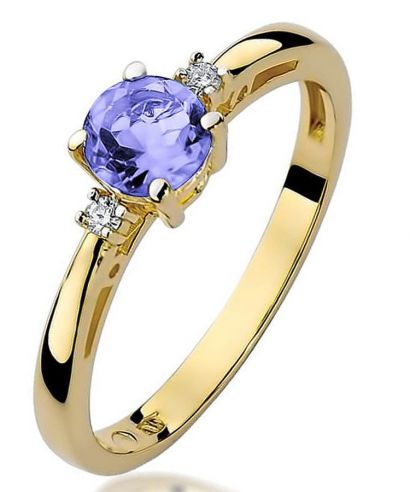 Pierścionek Bonore ze złota próby 585 z tanzanitem 0,5 ct