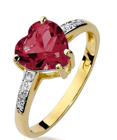 Pierścionek Bonore ze złota próby 585 z rubinem 1,7 ct