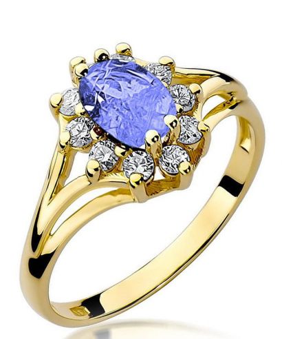 Pierścionek Bonore ze złota próby 585 z tanzanitem 0,7 ct