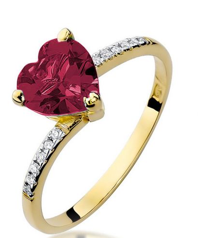 Pierścionek Bonore ze złota próby 585 z rubinem 1,7 ct