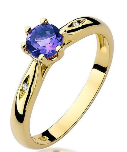 Pierścionek Bonore ze złota próby 585 z tanzanitem 0,5 ct