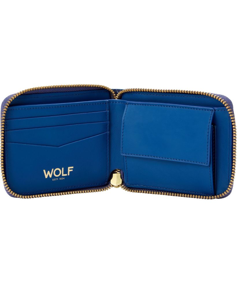 Portfel zamykany na zamek Wolf Signature Blue