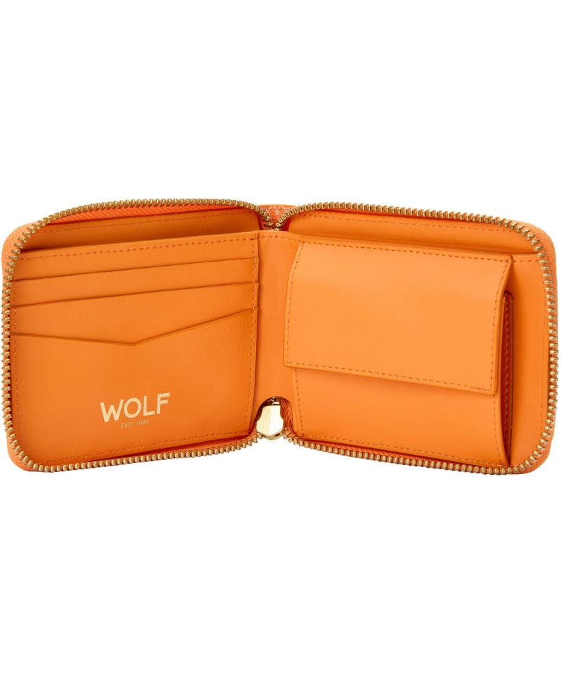 Portfel zamykany na zamek Wolf Signature Orange