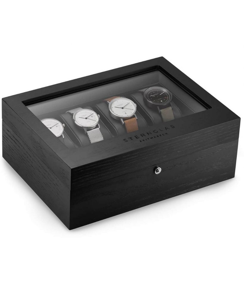 Pudełko Sternglas Black na 8 zegarków