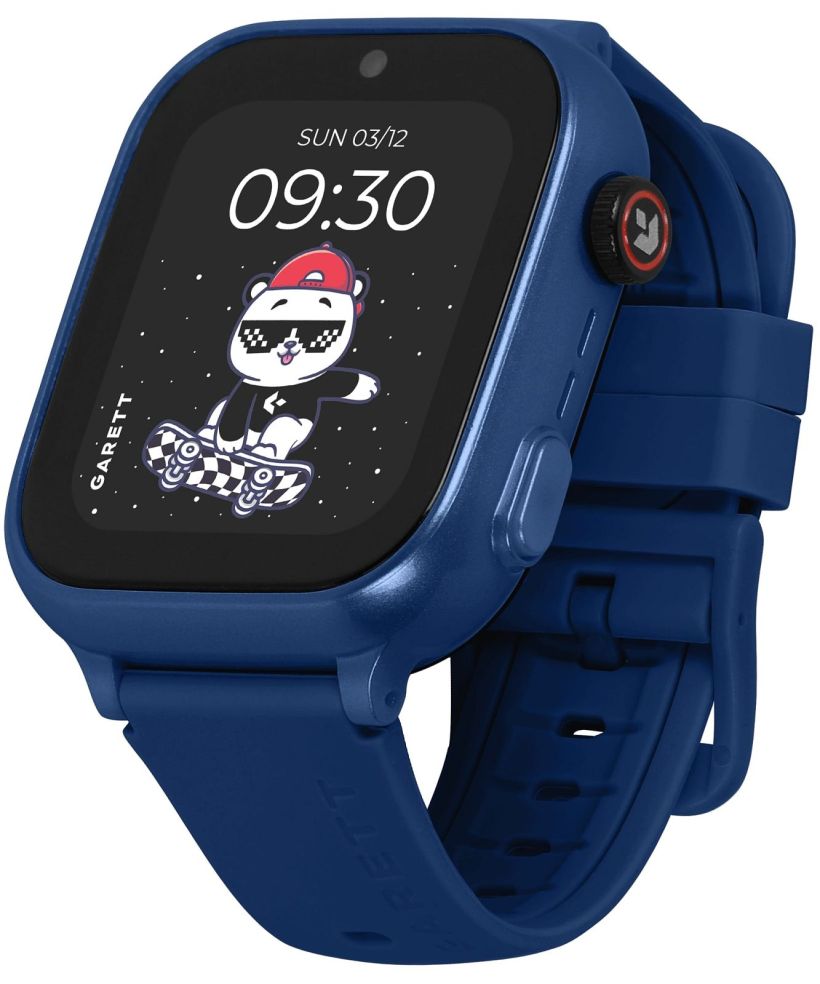 Smartwatch Garett Kids Cute 2 4G Niebieski SET z Odblaskowym Paskiem