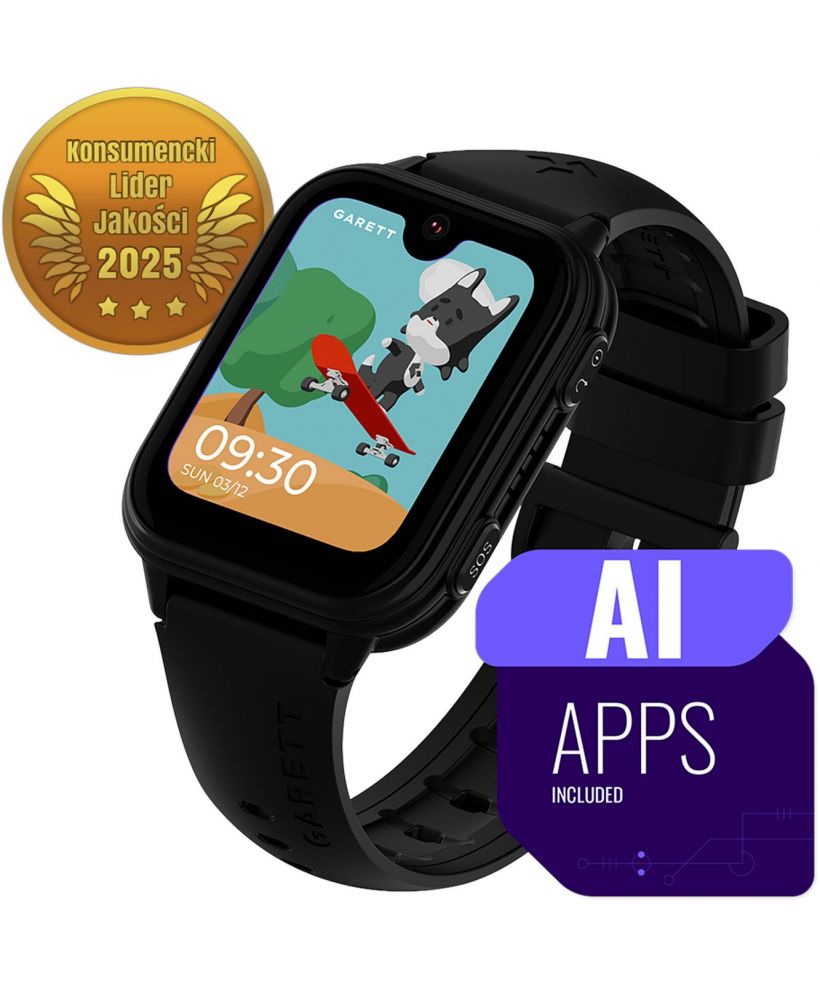 Smartwatch Garett Kids Vibe AI 4G Czarny