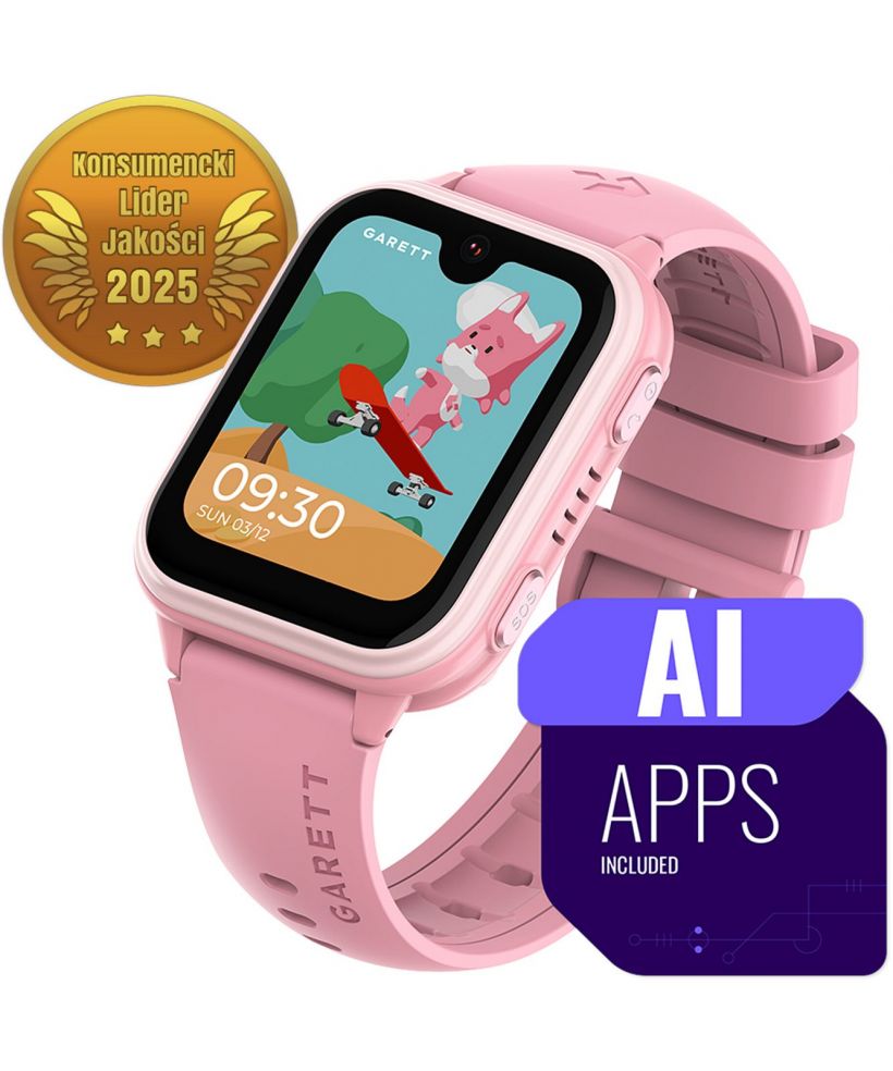 Smartwatch Garett Kids Vibe AI 4G Różowy