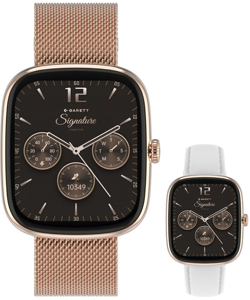 Smartwatch Garett Signature Flow Rose Gold Mesh SET