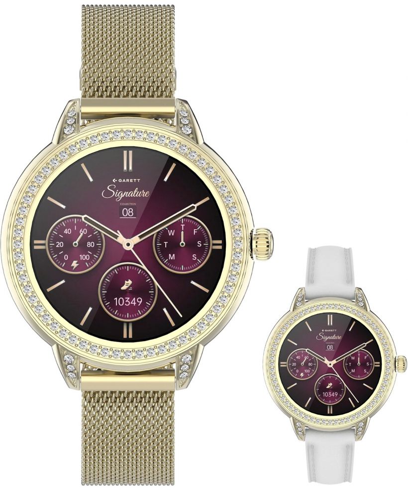 Smartwatch Garett Signature Stella Gold Mesh SET
