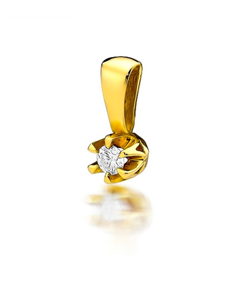 Zawieszka Bonore ze Złota próby 585 z diamentem 0,12 ct