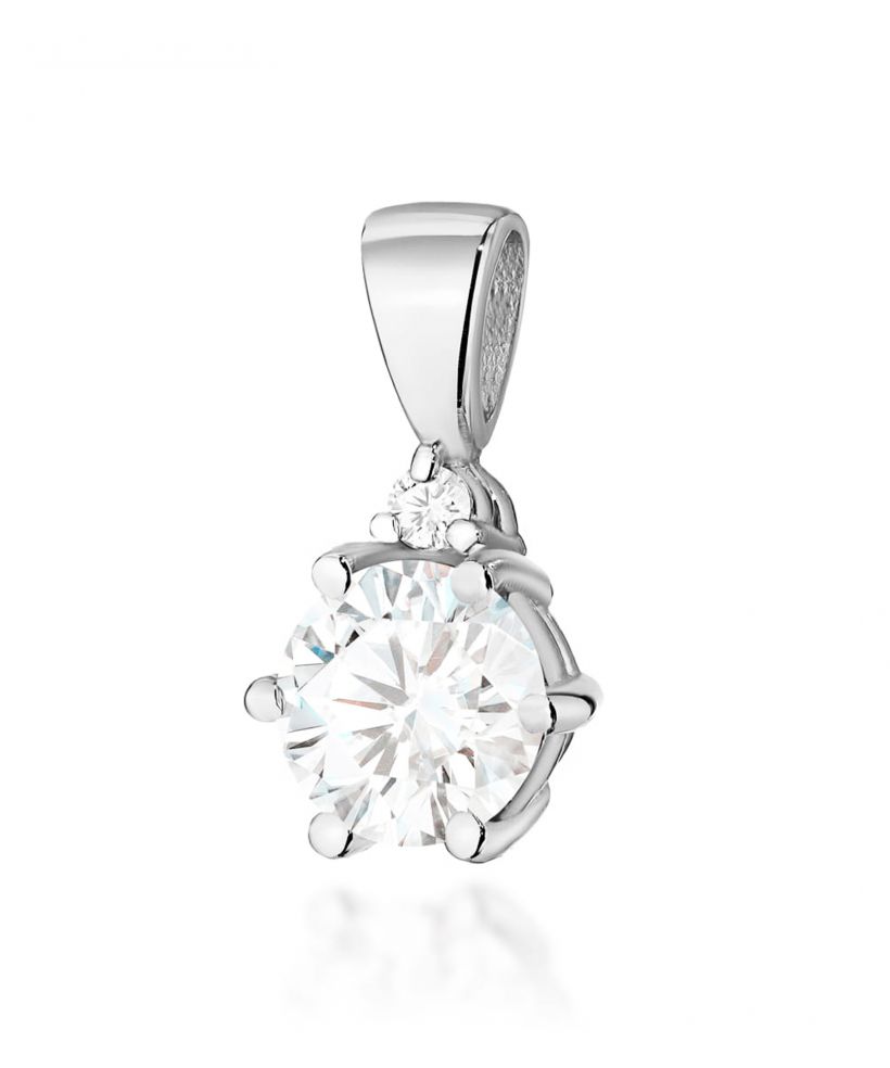 Zawieszka Bonore ze Złota próby 585 z białym szafirem 0,6 ct