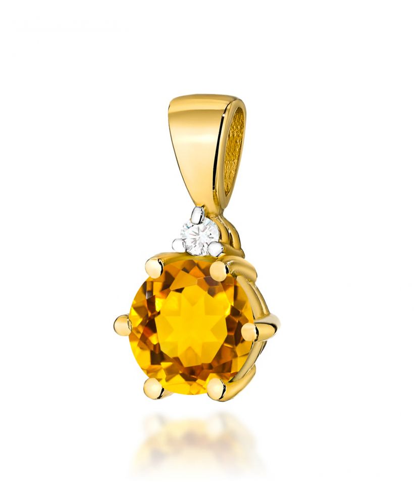 Zawieszka Bonore ze Złota próby 585 z cytrynem 0,5 ct