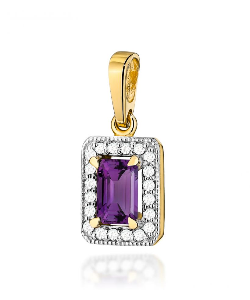 Zawieszka Bonore ze Złota próby 585 z ametystem 0,5 ct