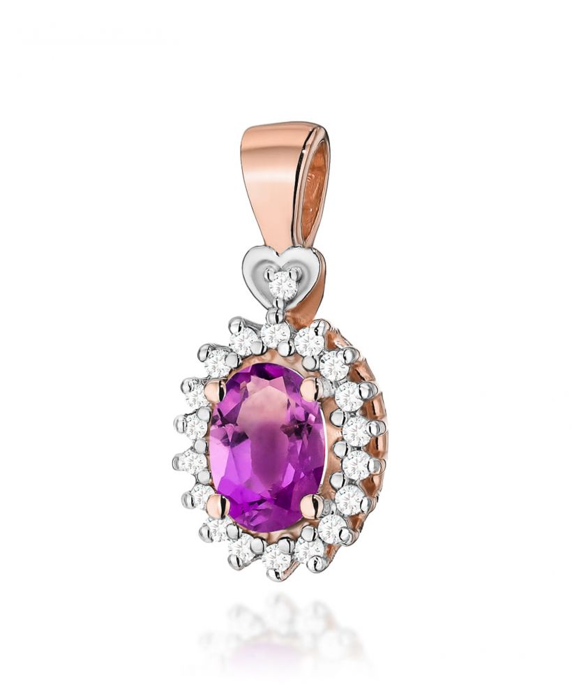 Zawieszka Bonore ze Złota próby 585 z ametystem 0,4 ct