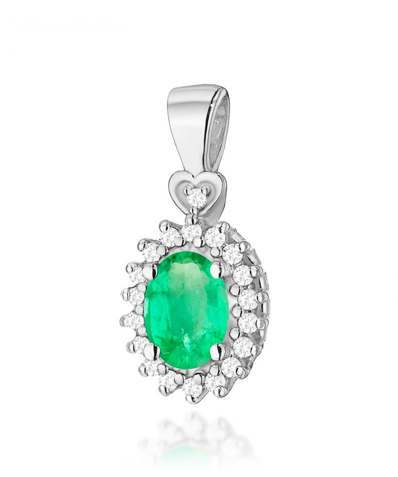 Zawieszka Bonore ze Złota próby 585 ze szmaragdem 0,4 ct