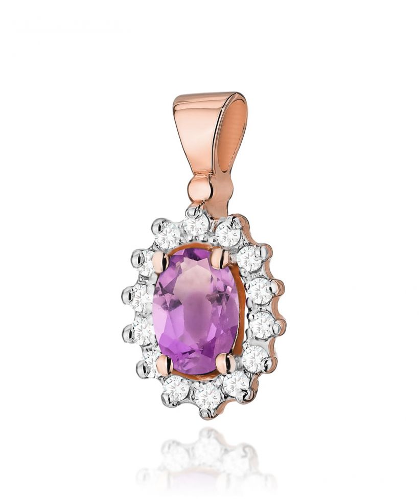 Zawieszka Bonore ze Złota próby 585 z ametystem 0,4 ct
